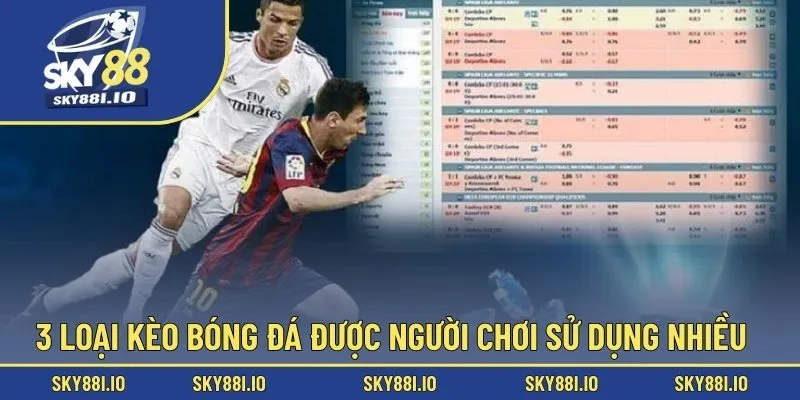 3 Loại kèo bóng đá được người chơi sử dụng nhiều