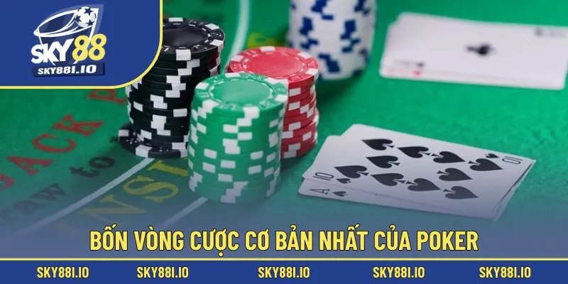 Bốn vòng cược cơ bản nhất của poker
