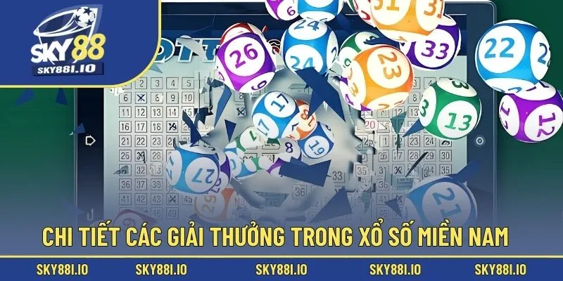Chi tiết các giải thưởng trong xổ số miền Nam