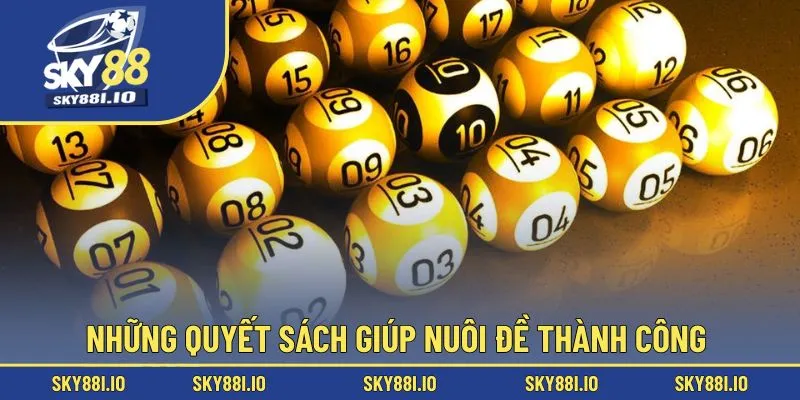 Những quyết sách giúp nuôi đề thành công 