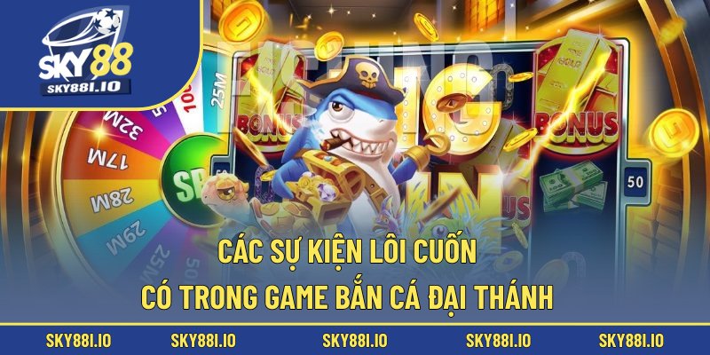 Các sự kiện lôi cuốn có trong game bắn cá Đại Thánh