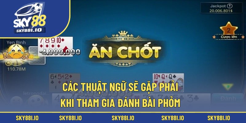 Các thuật ngữ sẽ gặp phải khi tham gia đánh bài phỏm