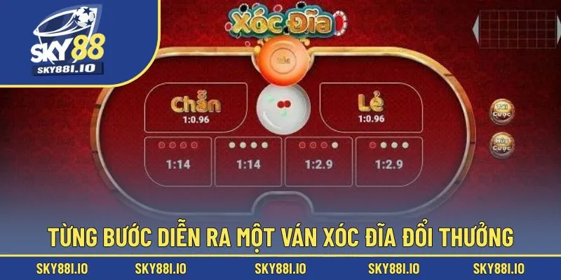 Từng bước diễn ra một ván xóc đĩa đổi thưởng